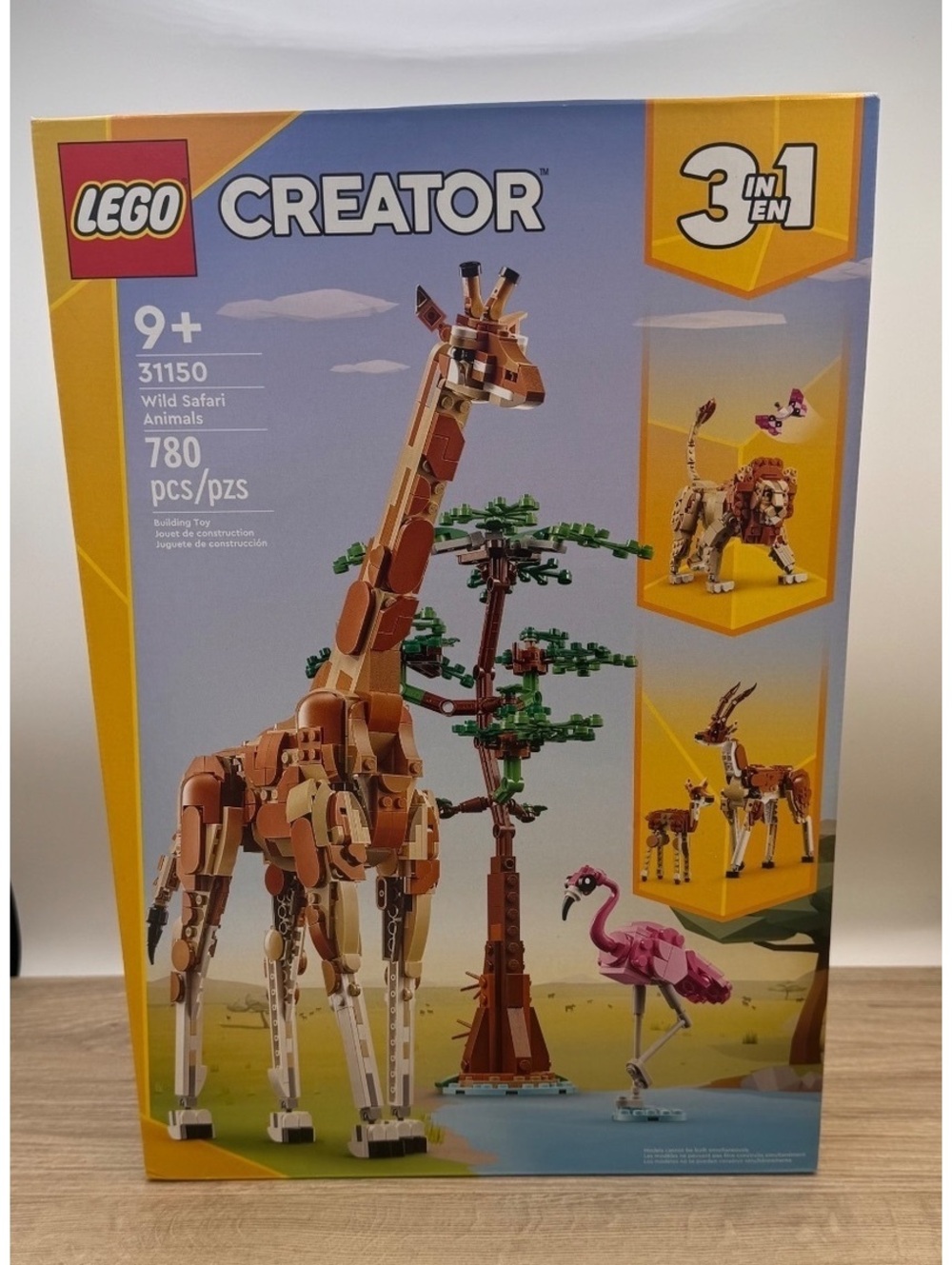 LEGO 31150 Creator 3in1 Wild Safari Animals 780pc Sealed